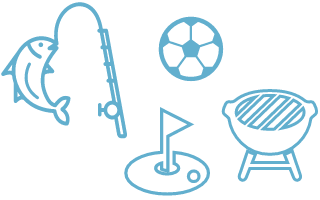 CLUB：釣り・ゴルフ・フットサル他BBQなど